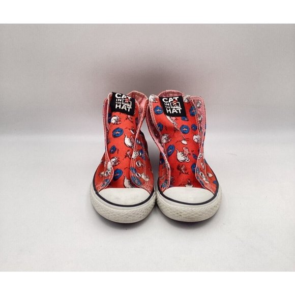 DR. SEUSS HAT IN THE CAT U.S SIZE Junior 3 Converse Shoes - Picture 2 of 2